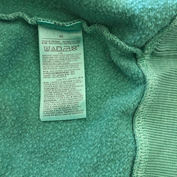 Old Navy Cropped French Terry Sweatshirt Dropped Shoulders Plus Size 4X - Picture 7 of 10